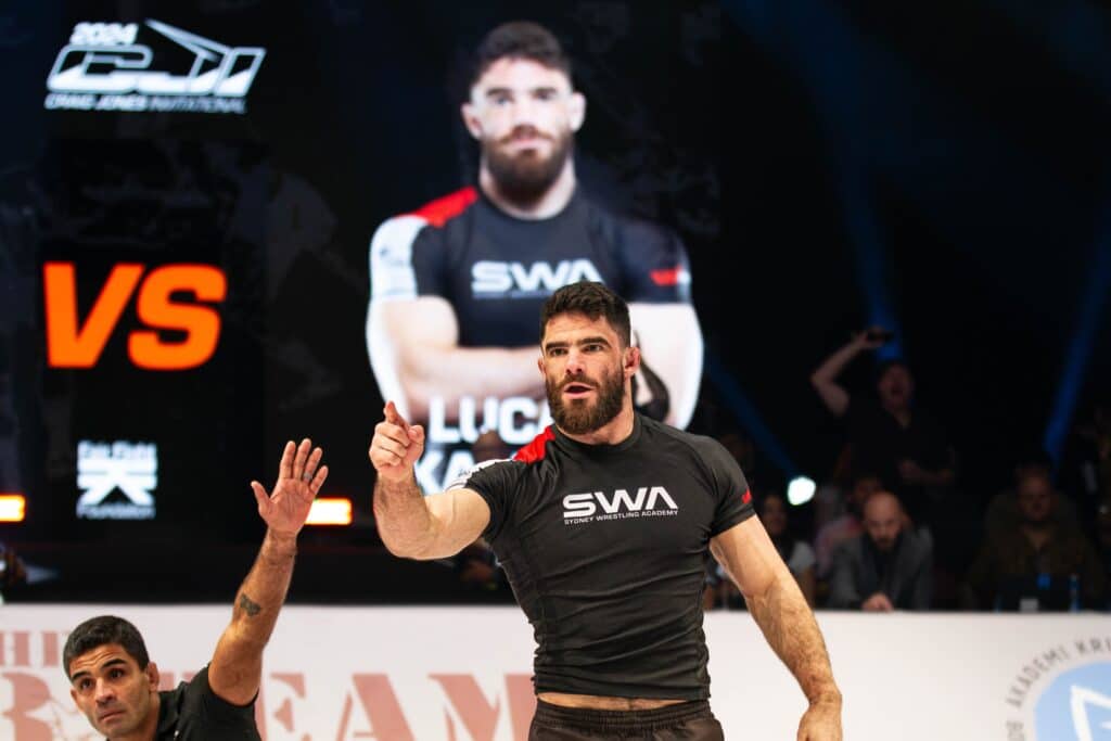 CJI competitor on the mat